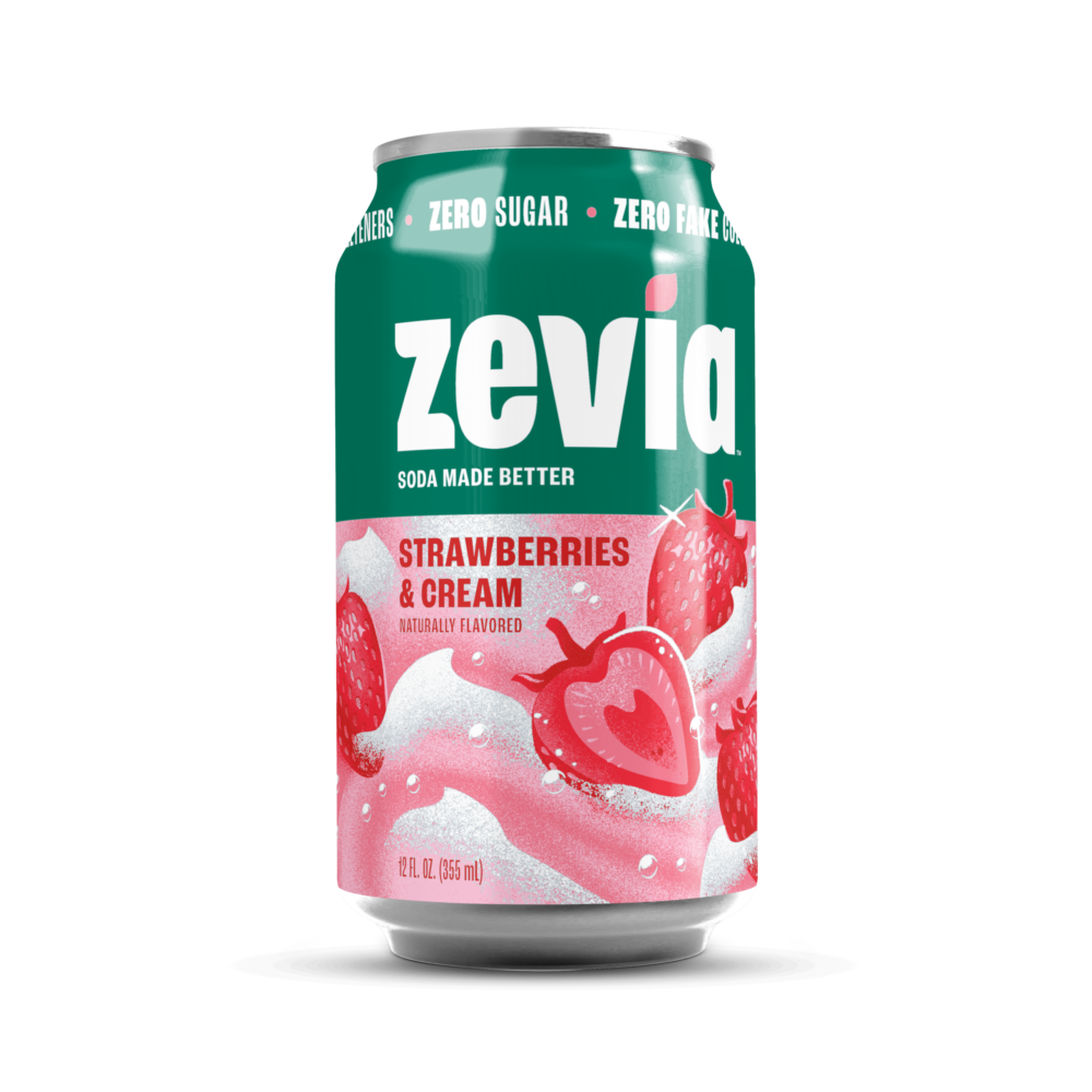 Strawberries & Cream by Zevia | INX Can Contest